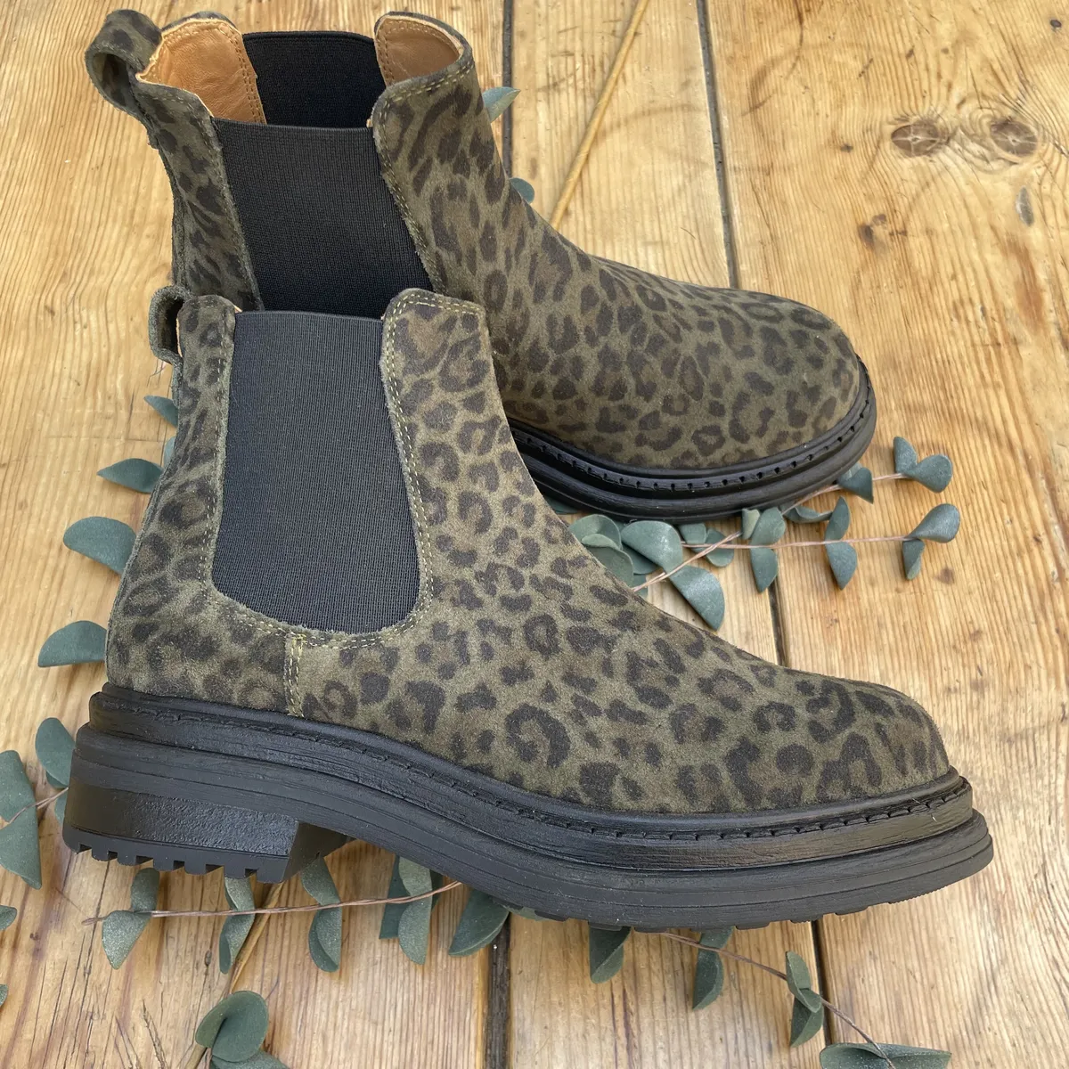 Bottine ALIWELL KAKI LEO – Image 3