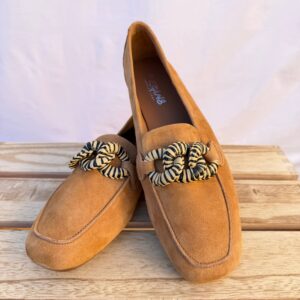 Mocassin REQINS HAMAYA CUIR VELOURS