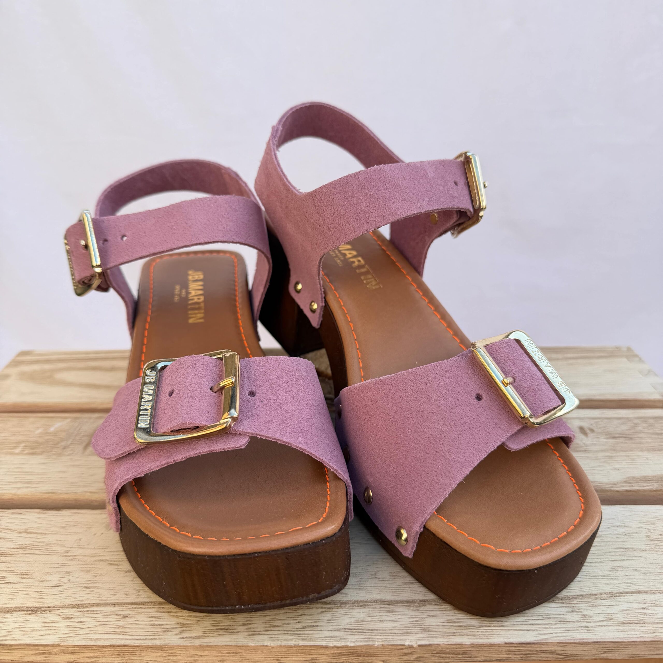 Chaussure JB APY VELOUR ROSE